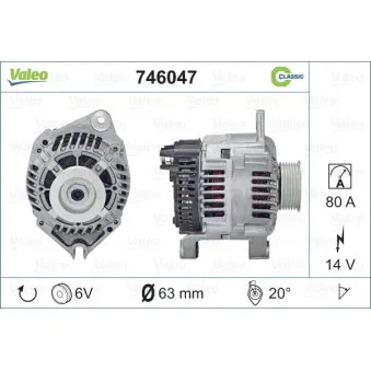 Alternateur VALEO 746047