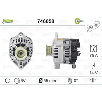 Alternateur VALEO 746058