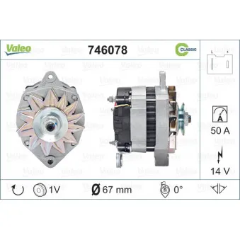 Alternateur VALEO 746078