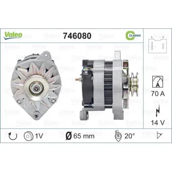 Alternateur VALEO 746080