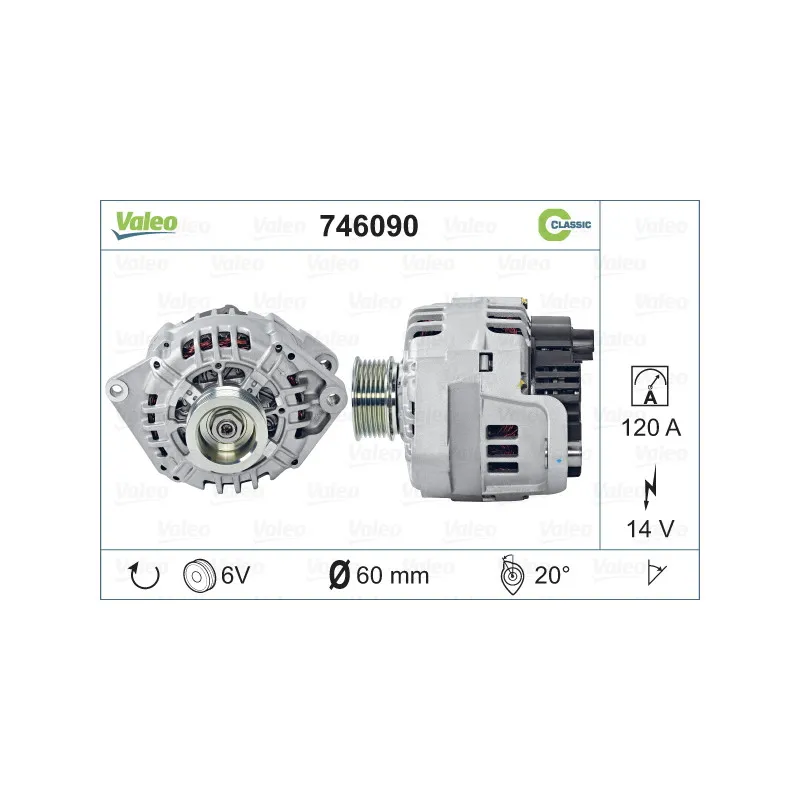 Alternateur VALEO 746090