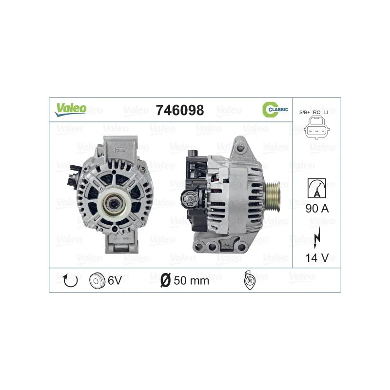 Alternateur VALEO 746098