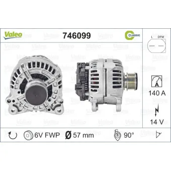 Alternateur VALEO 746099
