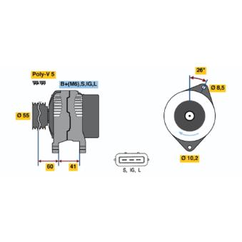 Alternateur BOSCH 0 123 325 012