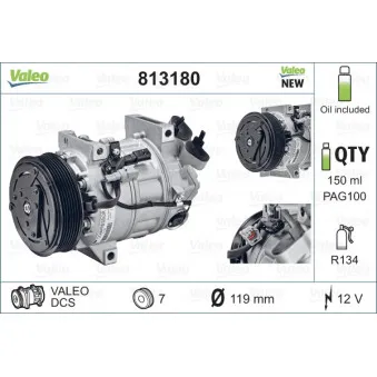 Compresseur, climatisation VALEO 813180