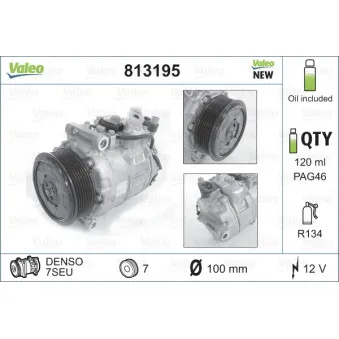 Compresseur, climatisation VALEO 813195