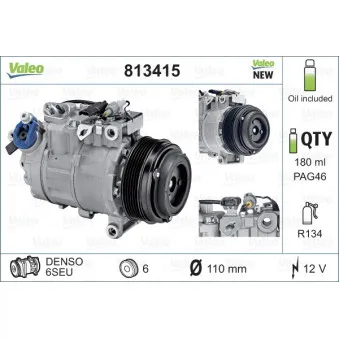 Compresseur, climatisation VALEO 813415