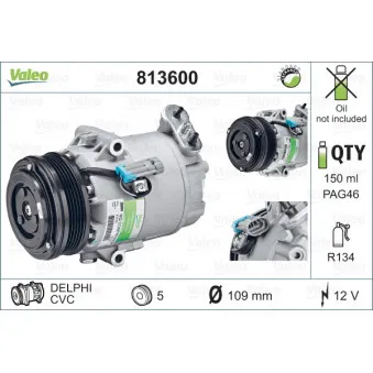 Compresseur, climatisation VALEO 813600