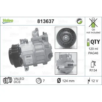 Compresseur, climatisation VALEO 813637