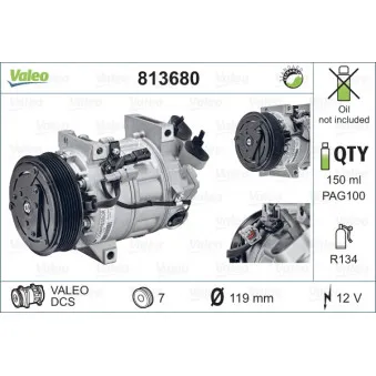 Compresseur, climatisation VALEO 813680
