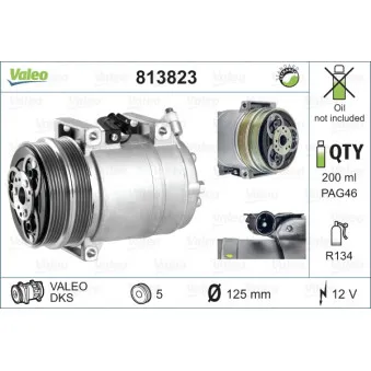 Compresseur, climatisation VALEO 813823