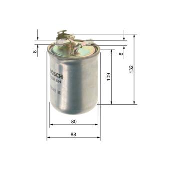 Filtre à carburant BOSCH 0 450 906 334