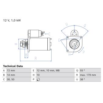 Démarreur BOSCH 0 986 027 370