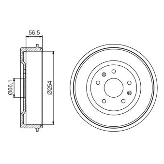 Tambour de frein BOSCH
