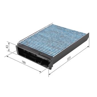 Filtre, air de l'habitacle BOSCH 0 986 628 502