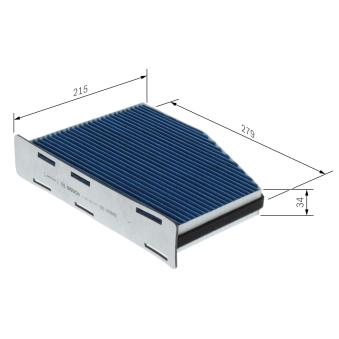 Filtre, air de l'habitacle BOSCH