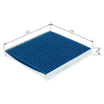 Filtre, air de l'habitacle BOSCH