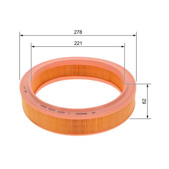 Filtre à air BOSCH 1 457 433 540