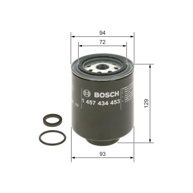 Filtre à carburant BOSCH 1 457 434 453 - Visuel 1