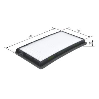 Filtre, air de l'habitacle BOSCH 1 987 432 002