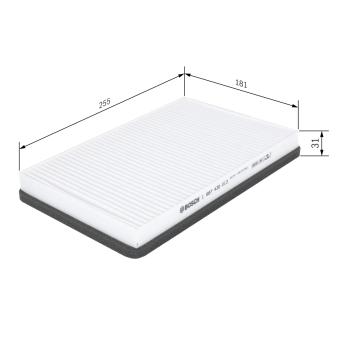 Filtre, air de l'habitacle BOSCH