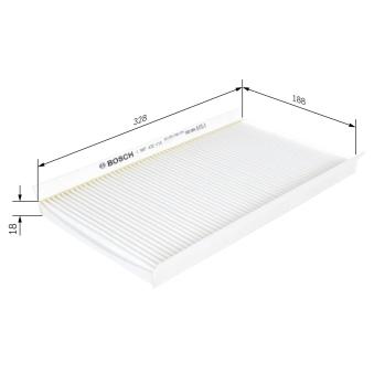 Filtre, air de l'habitacle BOSCH