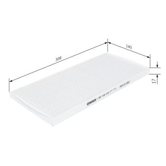 Filtre, air de l'habitacle BOSCH