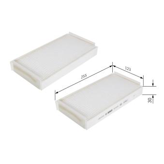 Filtre, air de l'habitacle BOSCH 1 987 432 020