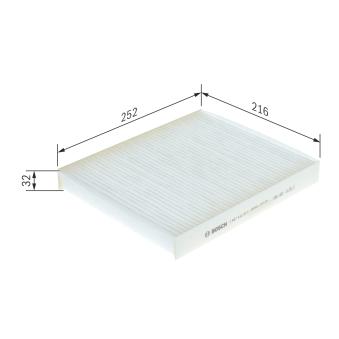 Filtre, air de l'habitacle BOSCH