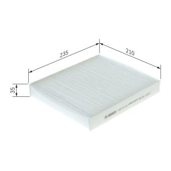Filtre, air de l'habitacle BOSCH