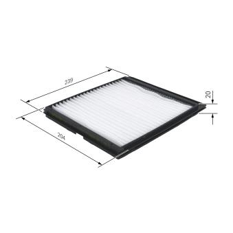 Filtre, air de l'habitacle BOSCH