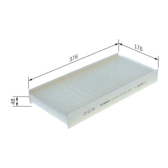 Filtre, air de l'habitacle BOSCH
