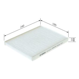 Filtre, air de l'habitacle BOSCH