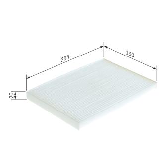 Filtre, air de l'habitacle BOSCH