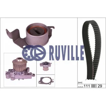 Pompe à eau + kit de courroie de distribution RUVILLE