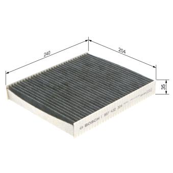 Filtre, air de l'habitacle BOSCH