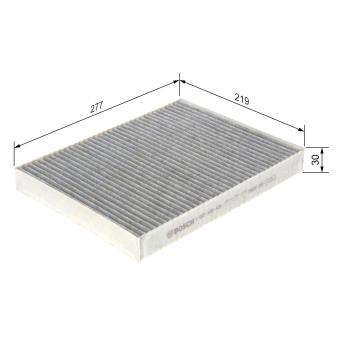 Filtre, air de l'habitacle BOSCH