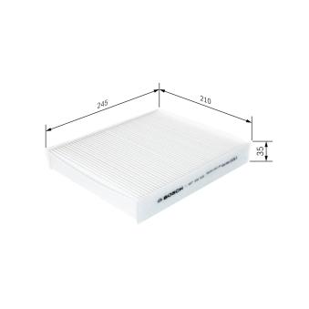 Filtre, air de l'habitacle BOSCH