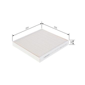Filtre, air de l'habitacle BOSCH