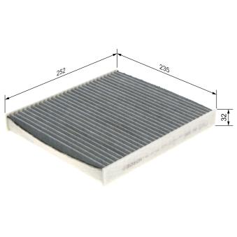 Filtre, air de l'habitacle BOSCH