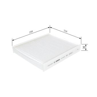Filtre, air de l'habitacle BOSCH