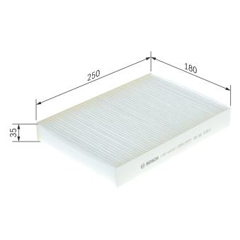 Filtre, air de l'habitacle BOSCH