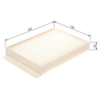 Filtre, air de l'habitacle BOSCH