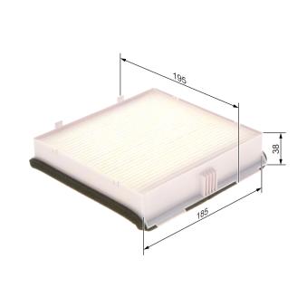 Filtre, air de l'habitacle BOSCH 1 987 435 111