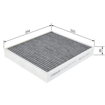 Filtre, air de l'habitacle BOSCH 1 987 435 502