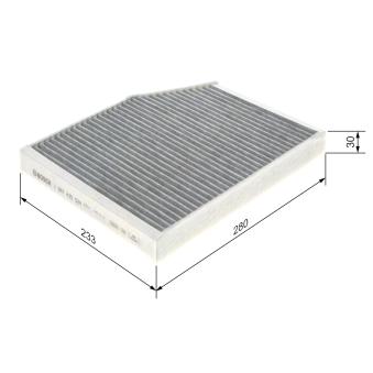 Filtre, air de l'habitacle BOSCH