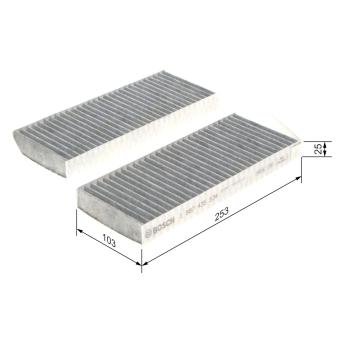 Filtre, air de l'habitacle BOSCH