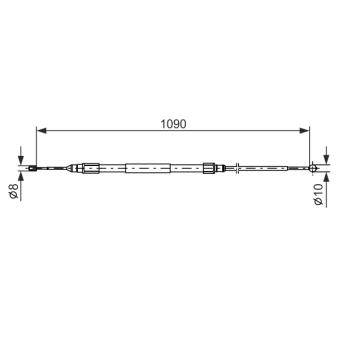 Tirette à câble, frein de stationnement BOSCH 1 987 477 949