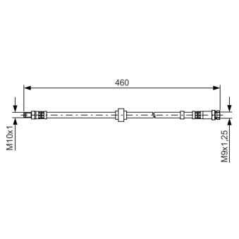 Flexible de frein BOSCH 1 987 481 465
