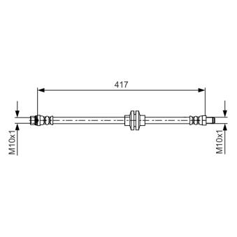 Flexible de frein BOSCH 1 987 481 626